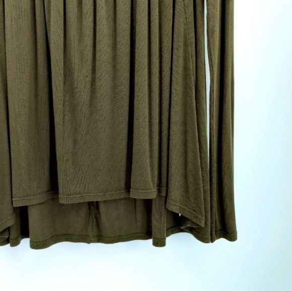 Free People We The Free Love Valley Soft Stretch Ribbed OliveGreen/Brown Size S - Picture 8 of 14